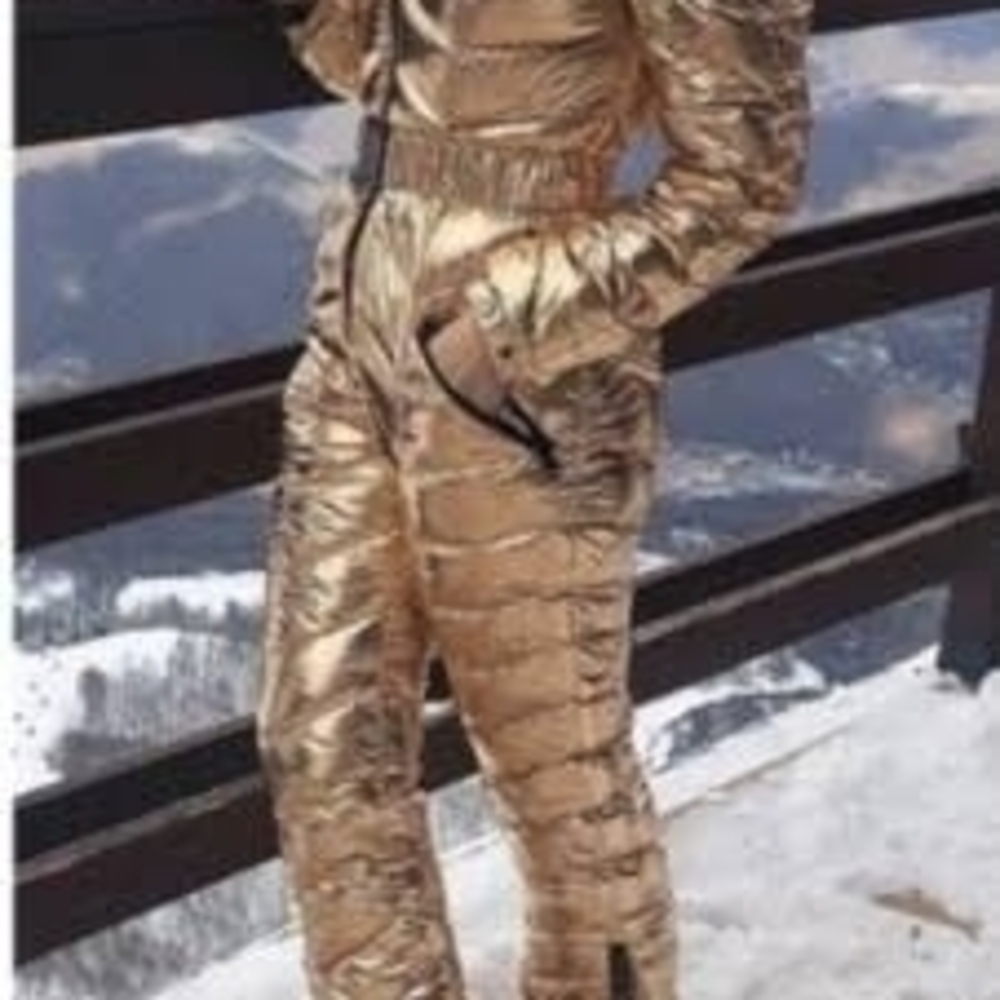 Gold Metallic Snowsuit